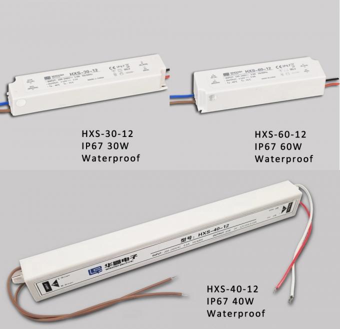 Plastic housing 2.5A IP67 Waterproof Power Supply 30W 12V LED Driver 2