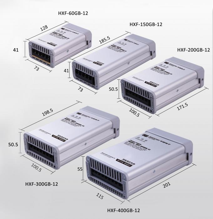 180-264Vac Rainproof LED Power Supply 5Amp 12V 60W SMPS For LED Lighting 3